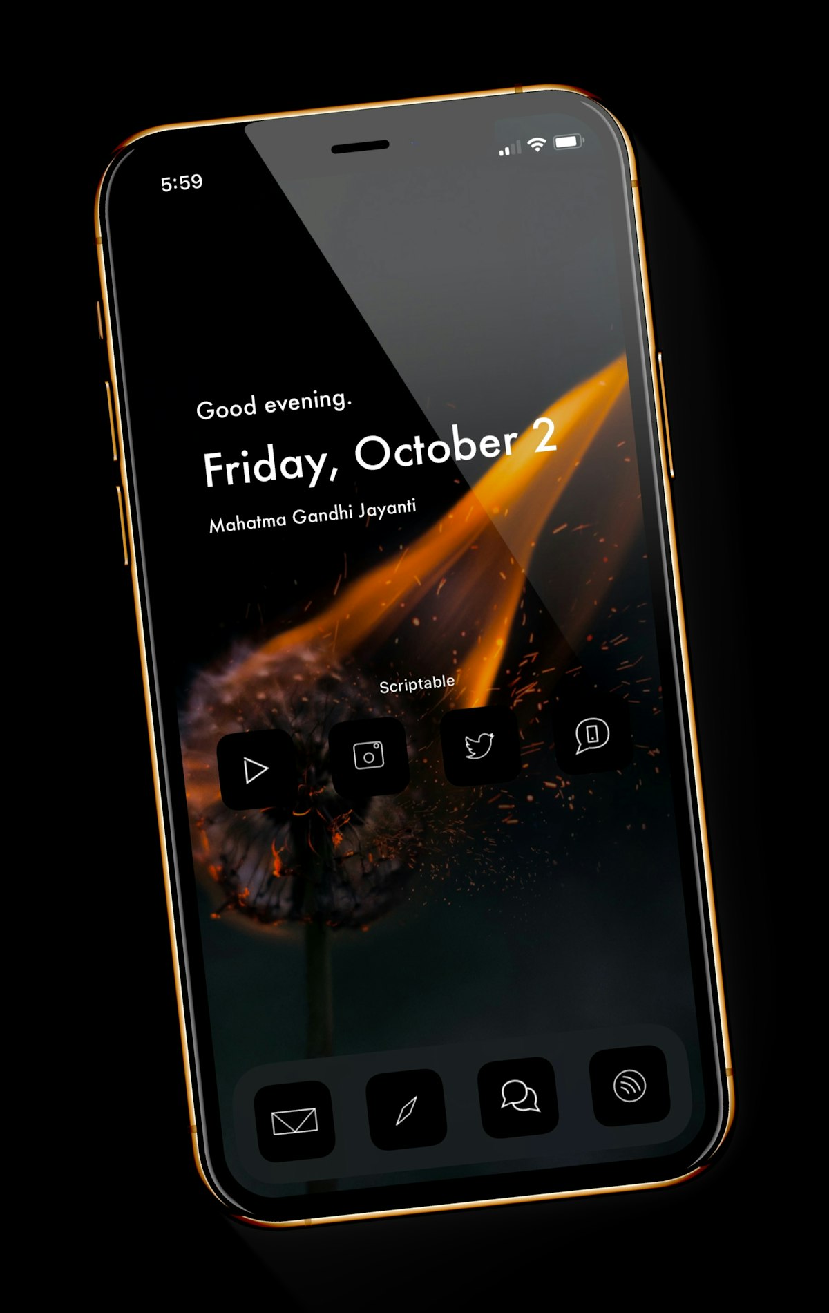 Person holding an unresponsive iPhone