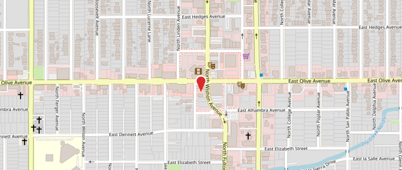 Tower District location map